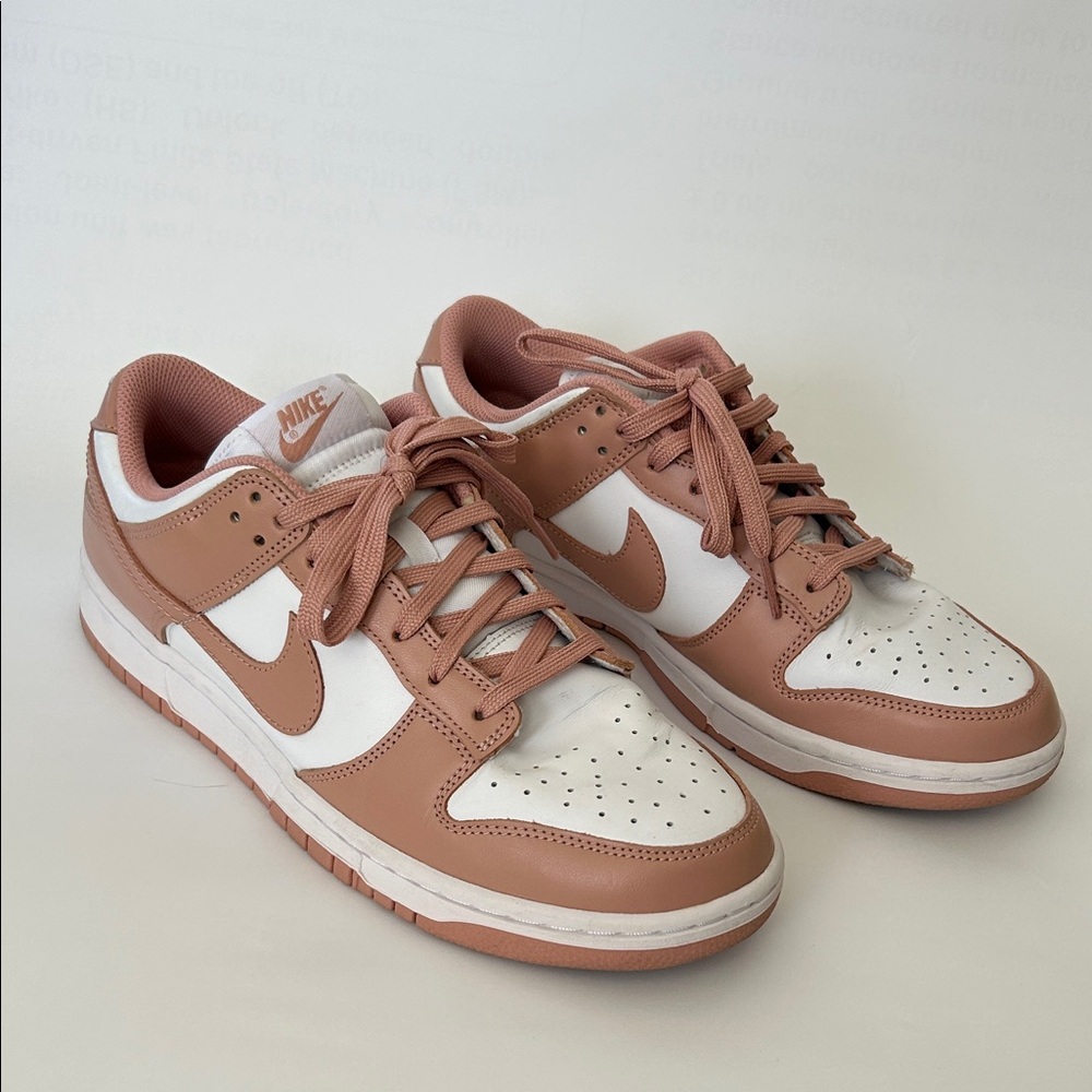 Women’s Nike Dunk Low in White and Rose Whisper